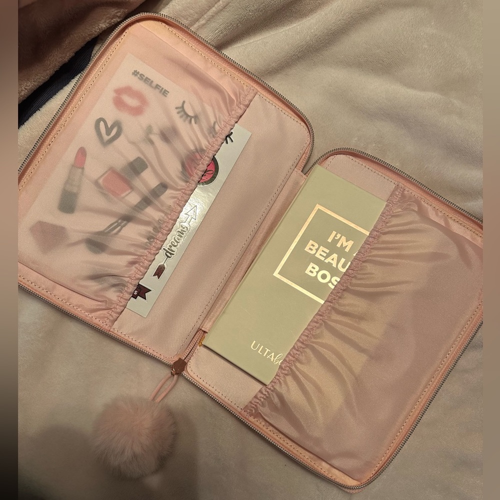 NWOT Ulta Beauty Eyeshadow Palette w/ Case and Sticker Sheet